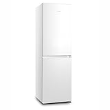 Teknix FFPH1825PW/E 55cm Freestanding 50/50 Fridge Freezer - 256 Litre Capacity - Total No Frost - White with White Handle - E Rated, H182.5 x W55 x D56.2 (cm)