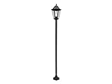 Smartwares Classic Lantern Outdoor Garden Post, 170 cm, Aluminium & Glass, IP44 Black