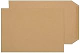 indigo® A4 C4 Brown Manilla Envelopes Self Seal for posting mailing home office and ecommerce -eco friendly (250)