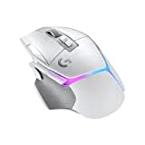 Logitech G502 X PLUS LIGHTSPEED Wireless RGB Gaming Mouse - Optical Mouse with LIGHTFORCE Hybrid Switches, LIGHTSYNC RGB, HERO 25K Gaming Sensor, Compatible with PC - macOS/Windows - White