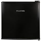 Russell Hobbs Table Top Larder Mini Fridge 43 Litre Capacity, Reversible Door & Adjustable Feet, Small Fridge, Manual Temperature Control, Ice Box, Black RHTTF0E1B