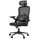 SIHOO M102C Ergonomic Mesh Office Chair, High Back desk chair with 3D Armrests, Up&Down Lumbar Support, Swivel Computer Task Chair, Black