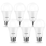 Lepro E27 Screw Bulbs 100W Equivalent, Cool White 6500K, 13W 1520lm Super Bright E27 LED Bulbs, GLS Energy Saving Edison Lightbulb, Non-dimmable, Pack of 6