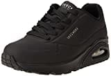 Skechers Women's Uno Stand on Air Sneaker, Black Black Durabuck, 5.5 UK