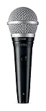 Shure PGA48 Dynamic Microphone - Handheld Mic for Vocals with Cardioid Pick-up Pattern, Discrete On/Off Switch, 3-pin XLR Connector, 15' XLR-to-XLR Cable, Stand Adapter and Zipper Pouch (PGA48-XLR-E)