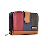 Woodland Leathers Ladies Leather Purse RFID Blocking Card Wallet, Women's Wallets, Card Cases & Money Organisers with Zip Around Coins Section Real Leather Purse (One Zipper)