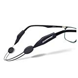 STANDWERK® Eyewear Strap - Extremely Re Sports Glasses Strap for Women Kids Men - Glasses Holder Suitable for Sports & Leisure - Waterproof Flexible - unisex adult, Black: Short length