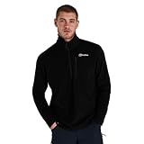 Berghaus Men's Prism Micro Polartec Fleece Jacket, Added Warmth, Extra Comfortable, Black, M