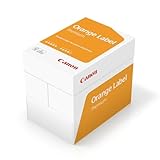 Canon Orange Label Premium A4 Printer Paper, Copy Paper, Multi-Purpose Paper, 75gsm, 1 Carton of 5 x 500 Sheets, 2500 Sheets Total, White, Exclusive to Amazon