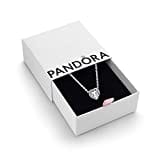 Pandora Timeless Women's Sterling Silver Elevated Heart Cubic Zirconia Pendant Necklace, 45cm, With Gift Box