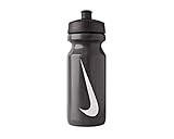 NIKE Unisex Big Mouth Water Bottle, Black/Black/White, 650 ml, Plastic