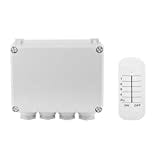 Smartwares - Plug & Connect - Outdoor 3 Channel Switch Set - Waterproof IP55 - Junction Box & 4 Channel Remote - SH4-99652, White