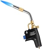 RTMMFG MAPP Propane Torch Gas High-Intensity Trigger Start Heavy Duty Plumbing Soldering Brazing Blow for Welding, Machine Maintenance, Barbecue Gas Cylinders not Included