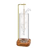 Vamotto Incense Holder for Sticks with Removable Glass Ash Catcher, Upgrade Wooden Mess-Free Incense Stick Burner Holder for Yoga Spa Madiation and Home Relaxation (Round)