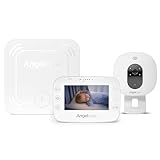 Angelcare AC327-3 in 1 Baby Monitor with Camera and Night Vision - Incudes a Sensor Pad for Temperature Monitoring