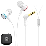 AMVR Noise-Isolating In-Ear Headphones Compatible with Meta Quest 3 - Accessories Earphones with Custom Silicone Earbuds Caps and Strap Holder | Enhance 3D 360 Degree Sound