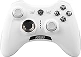 MSI FORCE GC30 V2 WHITE Wireless PC Gamepad Controller - 2,4 GHz, 600mAh Li-ion Battery, Interchangeable D-Pad Covers, Dual Vibration Motors, USB 2.0 - Wired/Wireless