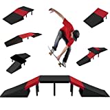 The Magic Toy Shop 6 in 1 Skate Ramp Set For Scooter Skateboard Stunt Bike Inline Roller Skates BMX