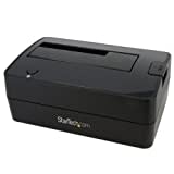 StarTech.com Single Bay USB 3.0 to SATA Hard Drive Docking Station, USB 3.0 (5 Gbps) Hard Drive Dock, External 2.5/3.5" SATA I/II/III HDD/SSD Docking Station, Top-Loading Hard Drive Bay (SATDOCKU3S)