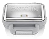 Breville VST072 DuraCeramic Waffle Maker, Non-Stick and Easy Clean with Deep-Fill Removable Plates, White and Stainless Steel