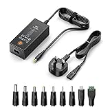 Zolt 45W Universal Power Adapter AC to DC 5V 6V 7.5V 9V 12V 13.5V 15V 1A 2A 3A Power Supply Transformer Adaptor for CCTV Camera TV Box HUB Tablet Speaker and More Electronics, 3000mA Max.