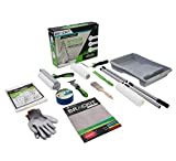 Brackit Interior Walls & Ceiling Painter’s Kit - 17 Piece Decorators Supplies - for Indoor Painting with Rollers, Paint Brush, Paint Tray and More