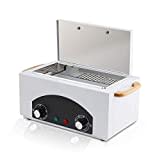 High Temperature Metal Tool Cleaning Box Dry Heat Sterilizer with Timer Manicure Pedicure SPA Salon Barber Equipment for Dentist Clinic Lab Sundry Beauty Hair Cut Nail Metal Tools(UK Plug)