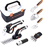 Yard Force Vita Hand Tool Kit for Gardens and Balconies with Portable Tool Box and Lithium Ion Battery - HX V06S