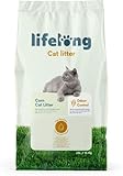 Amazon Brand - Lifelong Clumping Corn Cat Litter, Unscented, 25 L (Pack of 1)