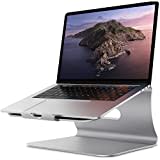 Bestand Laptop Stand, Aluminum Notebook Stand with Heat-Vent For MacBook Air/Pro, Dell,HP,Lenovo,Microsoft Surface, Samsung 11-16 inches Notebook, Silver(Patented)