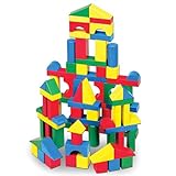 Melissa & Doug 100 Wood Building Blocks | Developmental Toy | Toy Blocks & Building | Age 2+ | 100 Piece Set|Gift for Boy or Girl