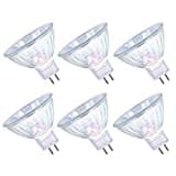 GMY MR16 Halogen Light Bulbs 50W 12V GU5.3 Spotlights for Ceiling Light Dimmable, 4000 Hours Extra Long Lifetime, 36° Beam Angle, 3000K Warm White, 2 Pin Base, Dichroic 6 Pack