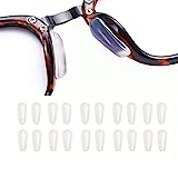 Eyeglass Non-Slip Nose Pads,Adhesive Spectacle Nose Grips,2.5mm Thickness for Eyeglasses Sunglasses Reading Glasses(Transparent,10Pair)