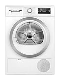 Bosch WTH85223GB Heat Pump Tumble Dryer with 8kg Capacity, AutoDry, A++ Energy Rating, AntiVibration Design, White, Freestanding