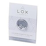 LOX Secure Locking Earring Backs for Women - Safe & Easy to Use Hypoallergenic Earings - Ideal for All Stud Earrings - Pack of Two - Silver