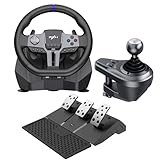 PXN Racing Wheel, V9 Gen 2 PC Steering Wheel and Pedals and Shifter, 270/900 Degree Rotation, Magnetic Encoder Driving Simulator for PC, PS4, Xbox One, Xbox Series X|S