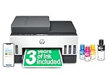 HP Smart Tank 7305 All in One Printer, Perfect for Home, Colour, Wireless, Print, Scan, Copy, Includes up to 3 Years of Ink, Refillable, Document Feeder, 2-Sided Printing, Easy Setup