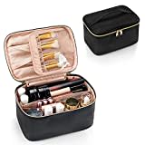 Travel Makeup Bag, Portable Cosmetic Bag with Makeup Brush Organiser Large Capacity Make up Case Water-Resistant Toiletry Bag for Women Travel Essentials