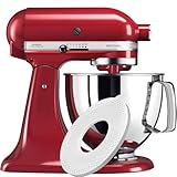 HOMGEN Stainless Steel Mixer Bowl Fit for KitchenAid 4.5-5 QT Tilt-Head Mixer Dishwashable 5 Quart Mixing Kitchenaid Bowl with Handle Comes with Cleaning Brush &4.5-5QT Fermenting Cap for Cooking Fun