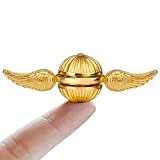 Golden Ball Fidget Hand Spinner for Kids & Adults - Cool Magic World Orb Ball Finger Toys Fidgets - Best Gift for Sensory Reduce Anxiety Stress Relief, Quiet Desk Toys for School Home Office