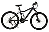 Bounty Full Suspension Mountain Bike - 18 Speed Shimano Gearing, Zoom Suspension Forks, Disc Brakes, Light Alloy Rims - Bikes for Men