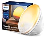 Philips SmartSleep Wake-up Light, Coloured Sunrise and Sunset Simulation, 7 Natural Sounds, FM Radio & Reading Lamp, Tap Snooze (Model HF3531/01)