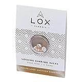 LOX Women's Secure Earring Backs - For All Types of Earrings or Earrings - Easy to Adjust, Hypoallergenic, Safe and Easy to Use Earring Backs - 2 Pairs - Gold