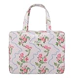 Cath Kidston Wash Bags | Two Part Wash Bag With Handles - Flutter Rose | Travel Size & Vegan Friendly | Toiletry & Cosmetic Bag | Beauty Gift For Her