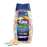 TUMS 74610 Ultra Strength Assorted Fruit Antacid Chewable Tablet for Heartburn Relief, Pack of 160