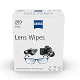 ZEISS Lens Wipes, Lens Cleaner for Glasses, Cameras & Binoculars,Individually Packed Single Use Disposable Cloths in Sachets, for Handy and Portable Spectacle Cleaning On The Go, 200 Count (Pack of 1)