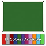 Wonderwall Premium Anti Fade Noticeboard - Aluminium Frame - 120 x 90cm with Fixings (Green)