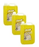 Carpet Cleaner Shampoo & Odour Deodoriser (inc Pet) Plush 5L x3 (Lemon)