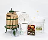 Vigo Presses Apple Press Starter Kit – 12 Litre Fruit Press and Everything Else You Need to Start Making Cider and Wine at Home