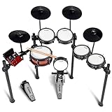 Alesis Nitro Pro XL Electric Drum Kit with Dual Zone Quiet Mesh Pads, 500+ Authentic BFD Sounds, Bluetooth, Drumeo, USB MIDI